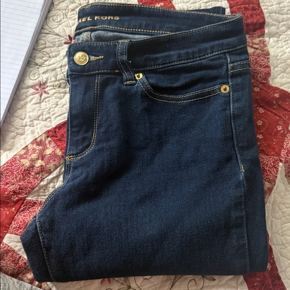 Michael Kors Women's Dark Blue Skinny Jeans
